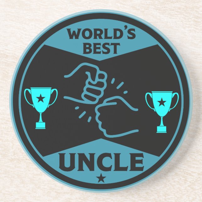 Der beste Onkel der Welt Getränkeuntersetzer (Vorne)