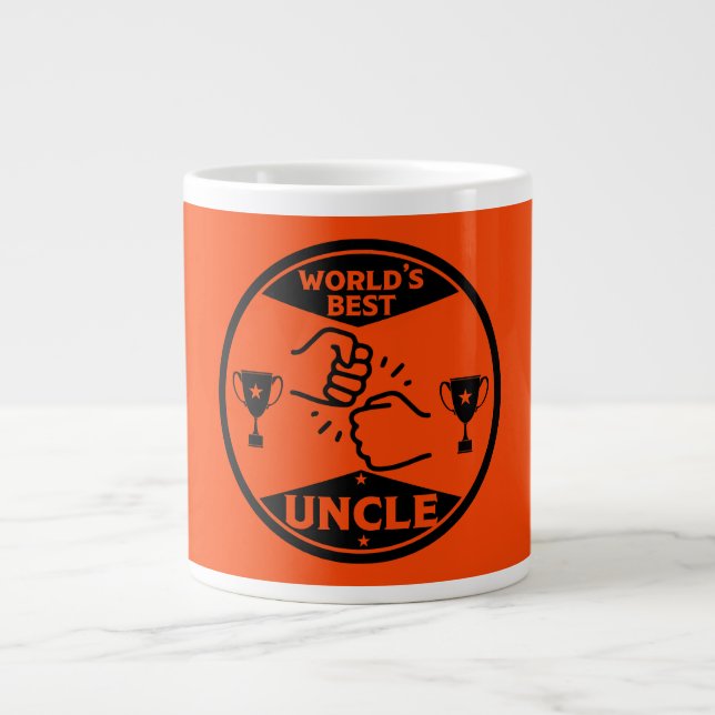 Der beste Onkel der Welt Jumbo-Tasse (Vorderseite)