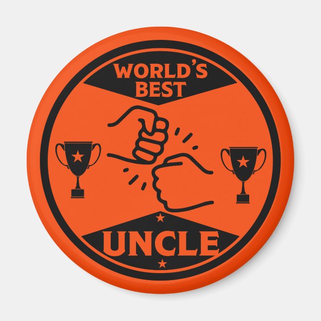 Der beste Onkel der Welt Magnet (Vorne)