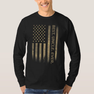 Der beste Onkel je amerikanischer Grunge Flag Vate T-Shirt