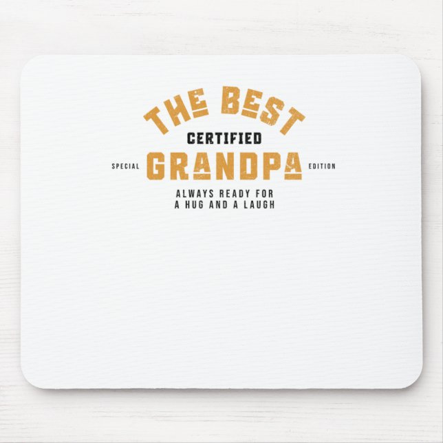 Der beste Opa. Immer bereit für einen Schluck und  Mousepad (Vorne)