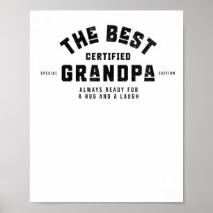 Der beste Opa. Immer bereit für einen Schluck und Poster