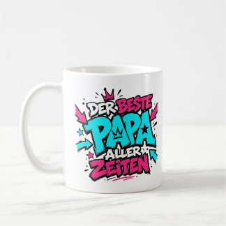 der beste papa aller zeiten graffiti 10 kaffeetasse