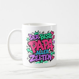 der beste papa aller zeiten graffiti 12 kaffeetasse