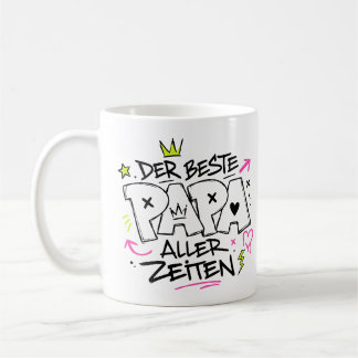 der beste papa aller zeiten graffiti 9 kaffeetasse