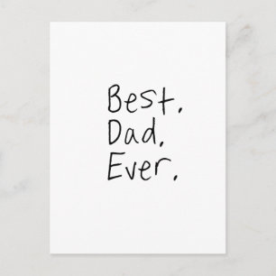 Der beste Papa aller Zeiten. Vatertagsgeschenk Postkarte