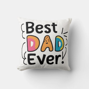 Der beste Papa, der je anwesend war. Vatertag Kissen