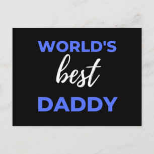 Der beste Papa der Welt Feiertagspostkarte