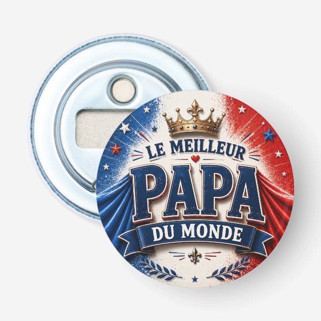 Der beste Papa der Welt Flaschenöffner (Vorderseite)