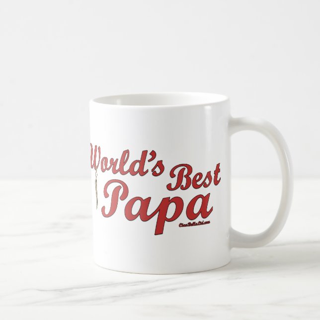 Der beste Papa der Welt Kaffeetasse (Rechts)