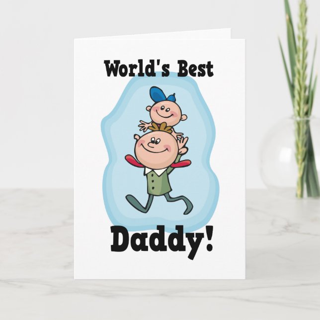 Der beste Papa der Welt Karte (Vorderseite)