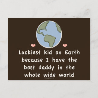 Der beste Papa der Welt - Kid Postkarten