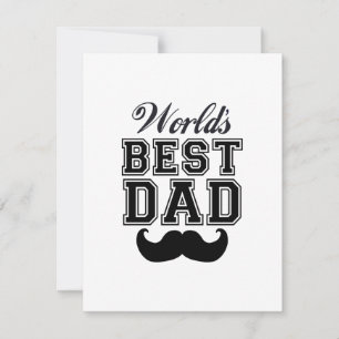 Der beste Papa der Welt mit Schnurrbart