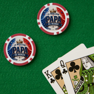 Der beste Papa der Welt Pokerchips