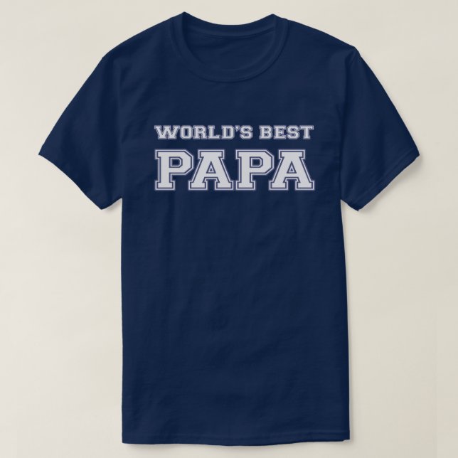 Der beste Papa der Welt T-Shirt (Design vorne)