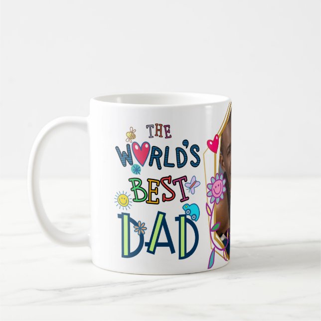 Der beste Papa-Doodle-Spaß im DIY-Foto der Welt  Kaffeetasse (Links)