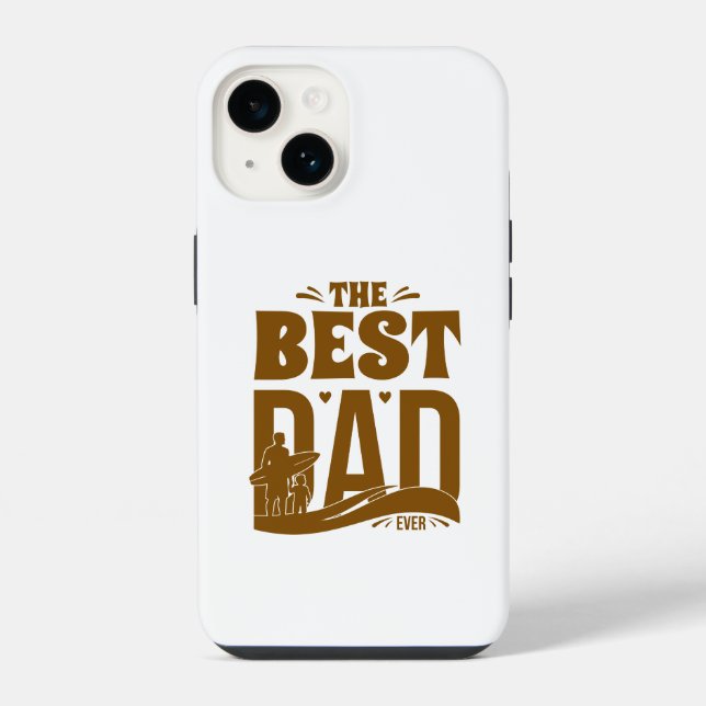 Der beste Papa ever - Vater & Kind iPhone Hülle (Rückseite)