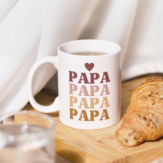 Der beste Papa-farbige Retro-Kater des Vaters Kaffeetasse (Von Creator hochgeladen)