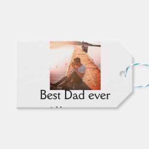 Der beste Papa fügt je Name Bild Väter Tagestext C Geschenkanhänger