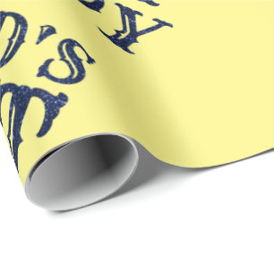 Der beste Papa-Glitzer der Blue World Geschenkpapier