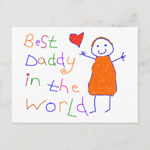 Der beste Papa in der Welt Postkarte