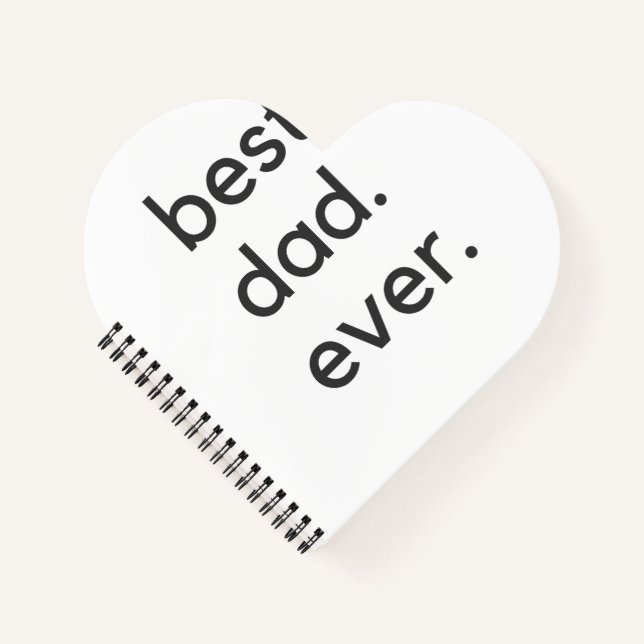 Der beste Papa je dunkel Notizbuch (Vorderseite)