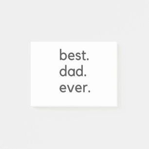 Der beste Papa je dunkel Post-it Klebezettel