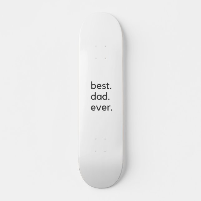 Der beste Papa je dunkel Skateboard (Vorne)