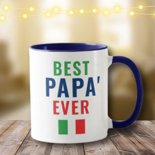 Der beste Papá je Italienischer Vater Tasse
