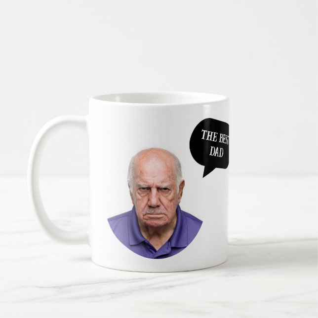 Der beste Papa Mad wütend alten Mann Tasse (Links)