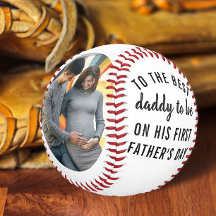 Der beste Papa, um 2 Foto Erster Tag des Vaters zu Baseball