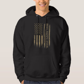 Der beste Pappy je American Usa Grunge Flag Vater Hoodie