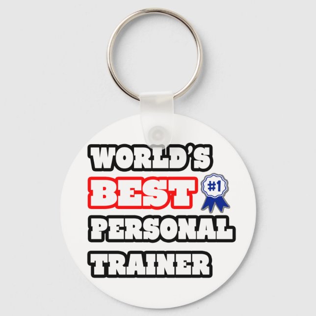 Der beste Personal Trainer der Welt Schlüsselanhänger (Vorderseite)