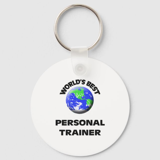 Der beste Personal Trainer der Welt Schlüsselanhänger (Vorderseite)