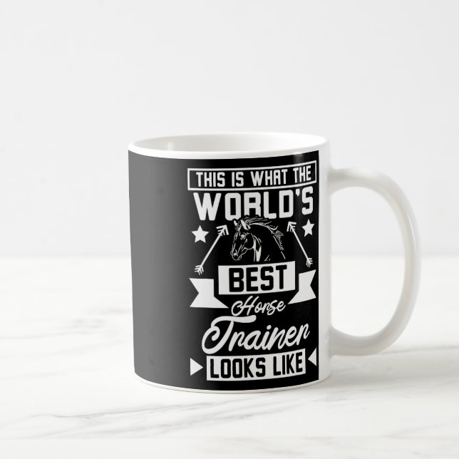 Der beste Pferdetrainer der Welt 1 Kaffeetasse (Rechts)