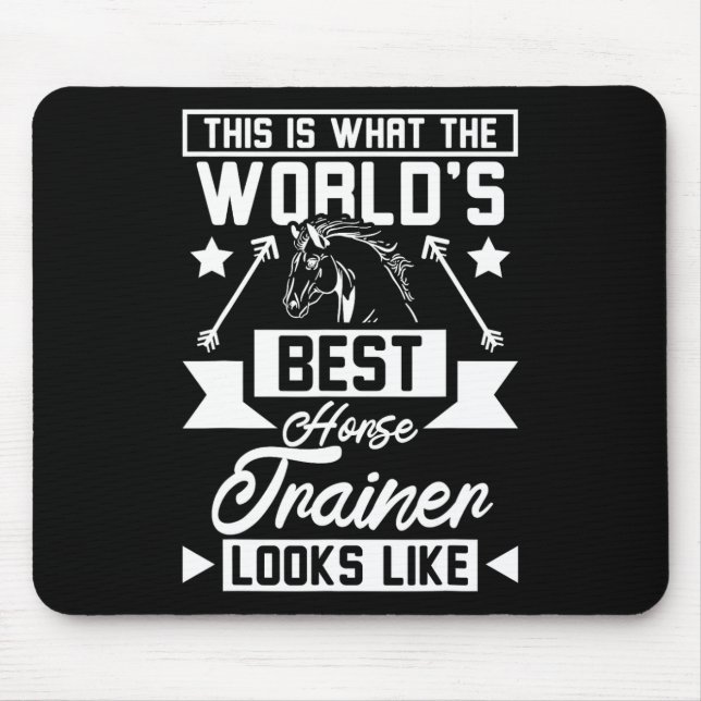 Der beste Pferdetrainer der Welt 1 Mousepad (Vorne)