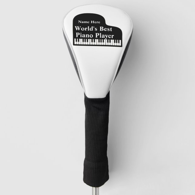 Der beste Piano-Spieler der Welt Golf Headcover (Vorderseite)