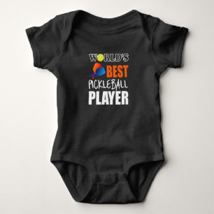 Der beste Pickleball-Spieler der Welt Funny Pickle Baby Strampler