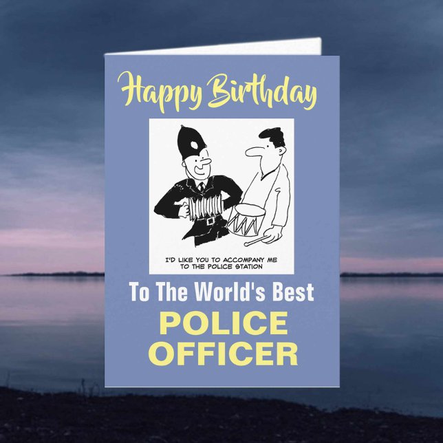 Der beste Polizeibeamte der Welt - Happy Birthday Karte (Von Creator hochgeladen)