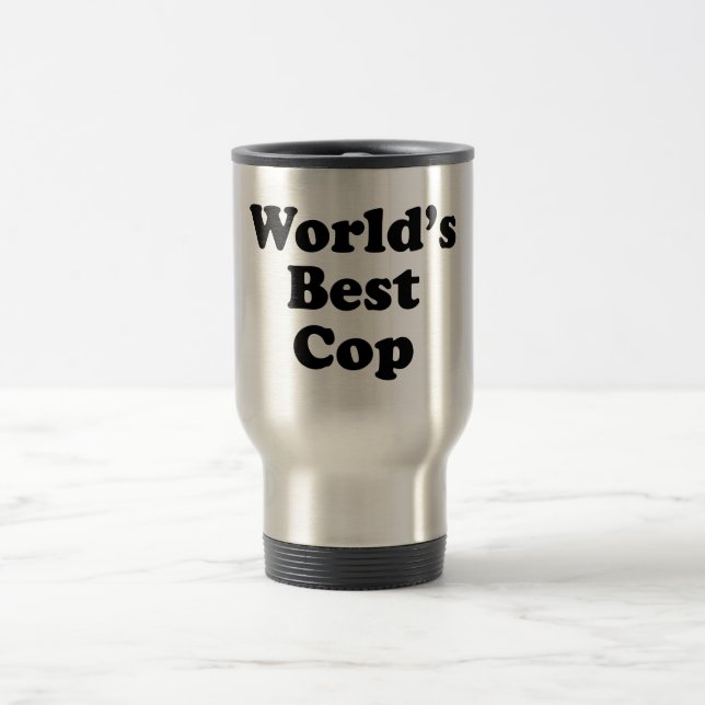 Der beste Polizist der Welt Reisebecher (Mittel)