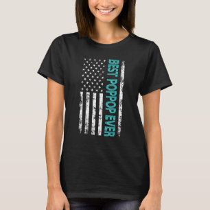 Der beste Pop Pop je US-amerikanische Flagge für V T-Shirt