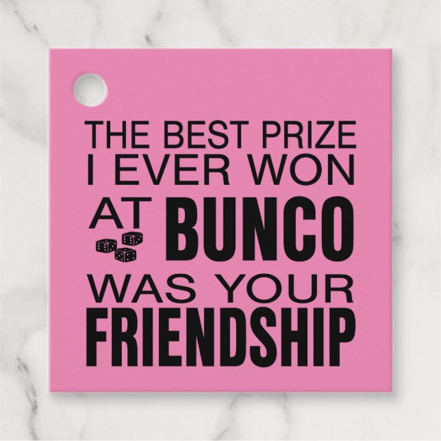 Der beste Preis, den ich je bei Bunco Friendship P Geschenkanhänger (Vorderseite)