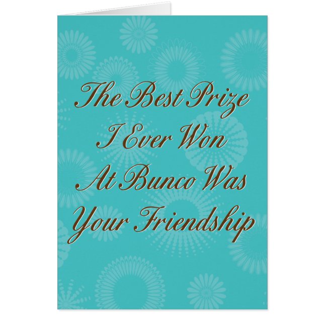 der beste Preis, den ich überhaupt bei Bunco (Vorne)