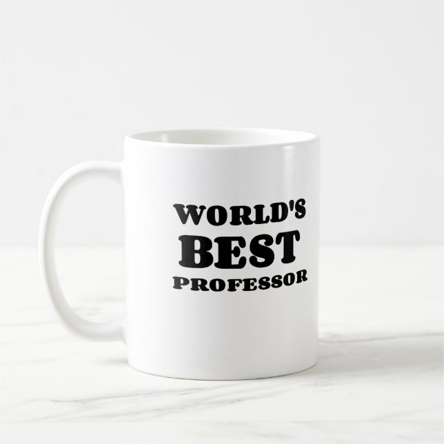 DER BESTE PROFESSOR DER WELT KAFFEETASSE (Links)