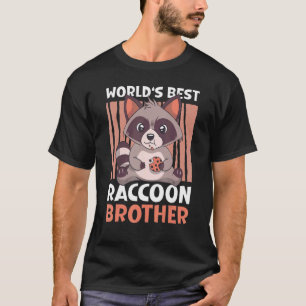 Der beste Raccoon-Bruder der Welt mit einem Raccoo T-Shirt