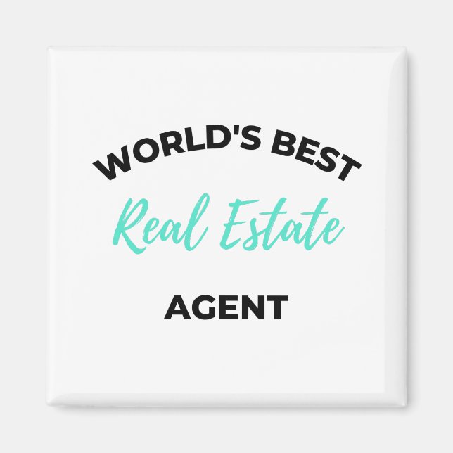 Der beste Real Anwesen Agent der Welt 2 Magnet (Vorne)