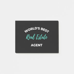 Der beste Real Anwesen Agent der Welt Post-it Klebezettel