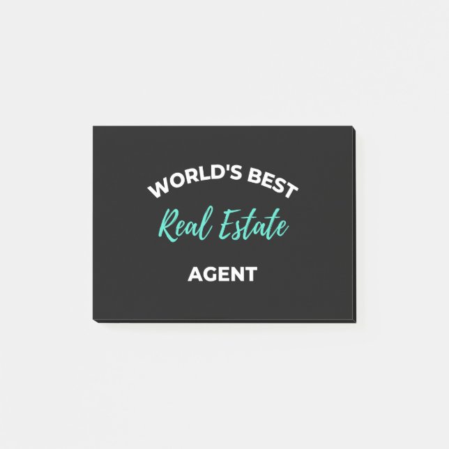 Der beste Real Anwesen Agent der Welt Post-it Klebezettel (Vorderseite)