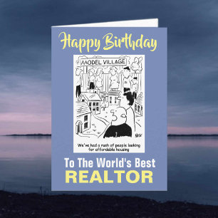 Der beste Realtor der Welt - Happy Birthday Karte