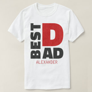 Der beste Red Black Glitzer-Name für den Vater T-Shirt